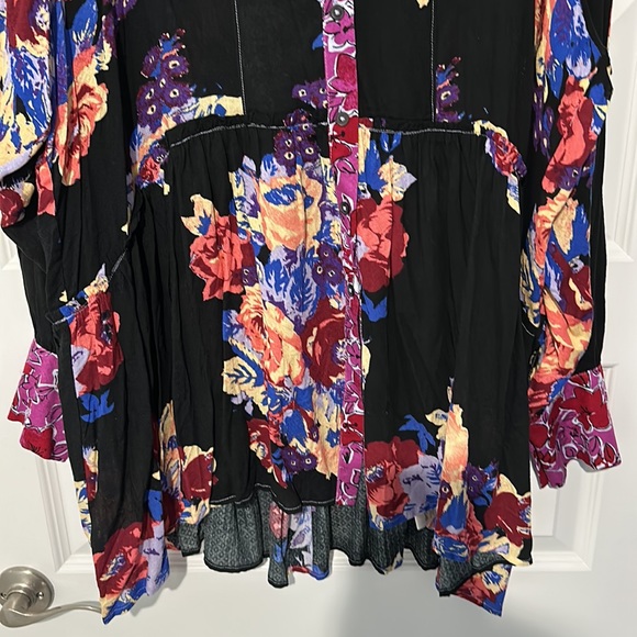 EUC Free People Brunch a Bunch tunic top size XL - Picture 4 of 11